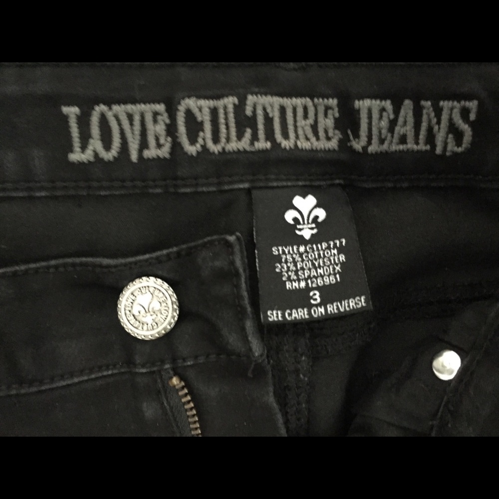 Love Culture Jeans Skinny Stretch Black Jeans 3